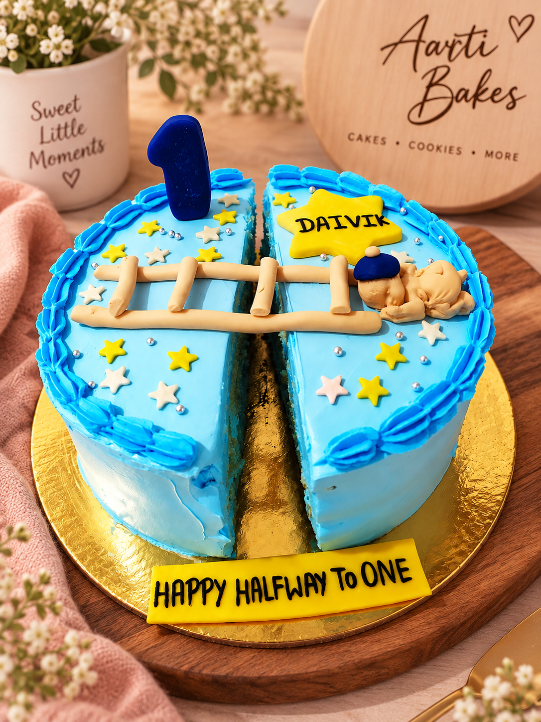 Beautiful handmade birthday cake