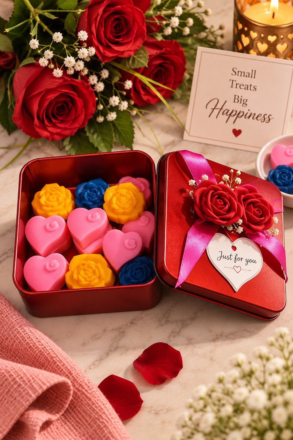 Rose & Heart Chocolate Gift Box