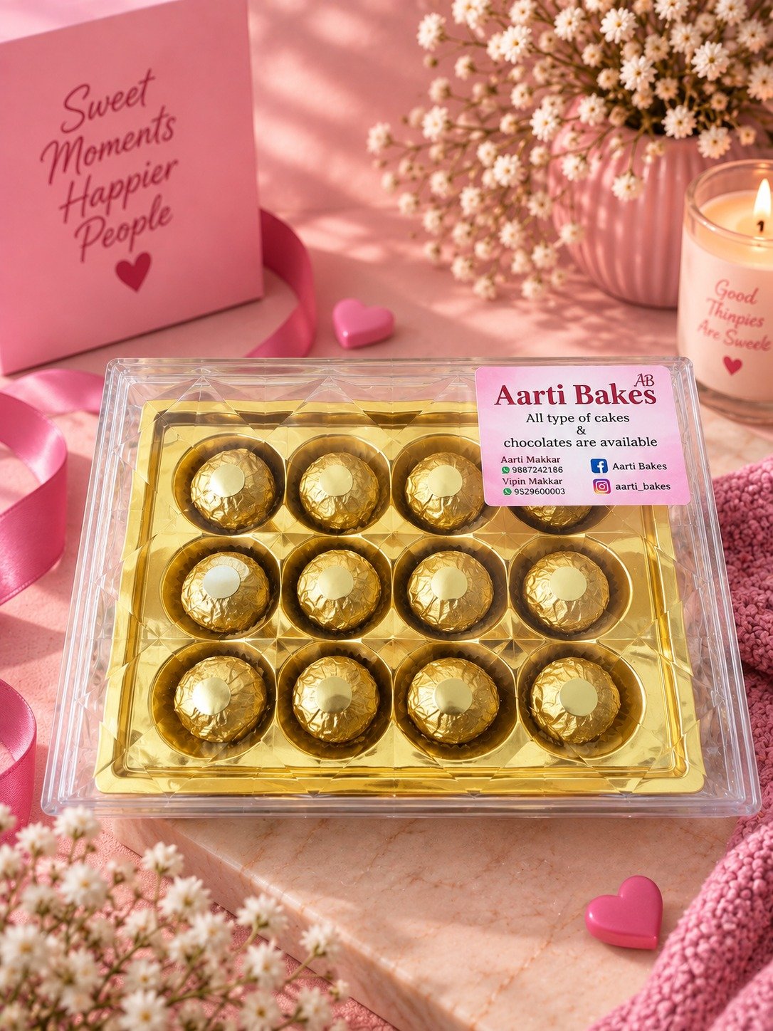 Golden Chocolate Gift Box